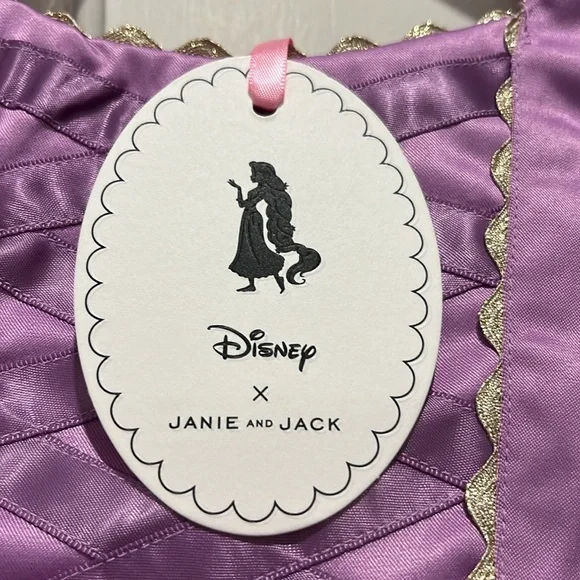 NWT Janie and Jack x Disney RAPUNZEL Purple Princess Dress Size 6-12 Months - Picture 12 of 16